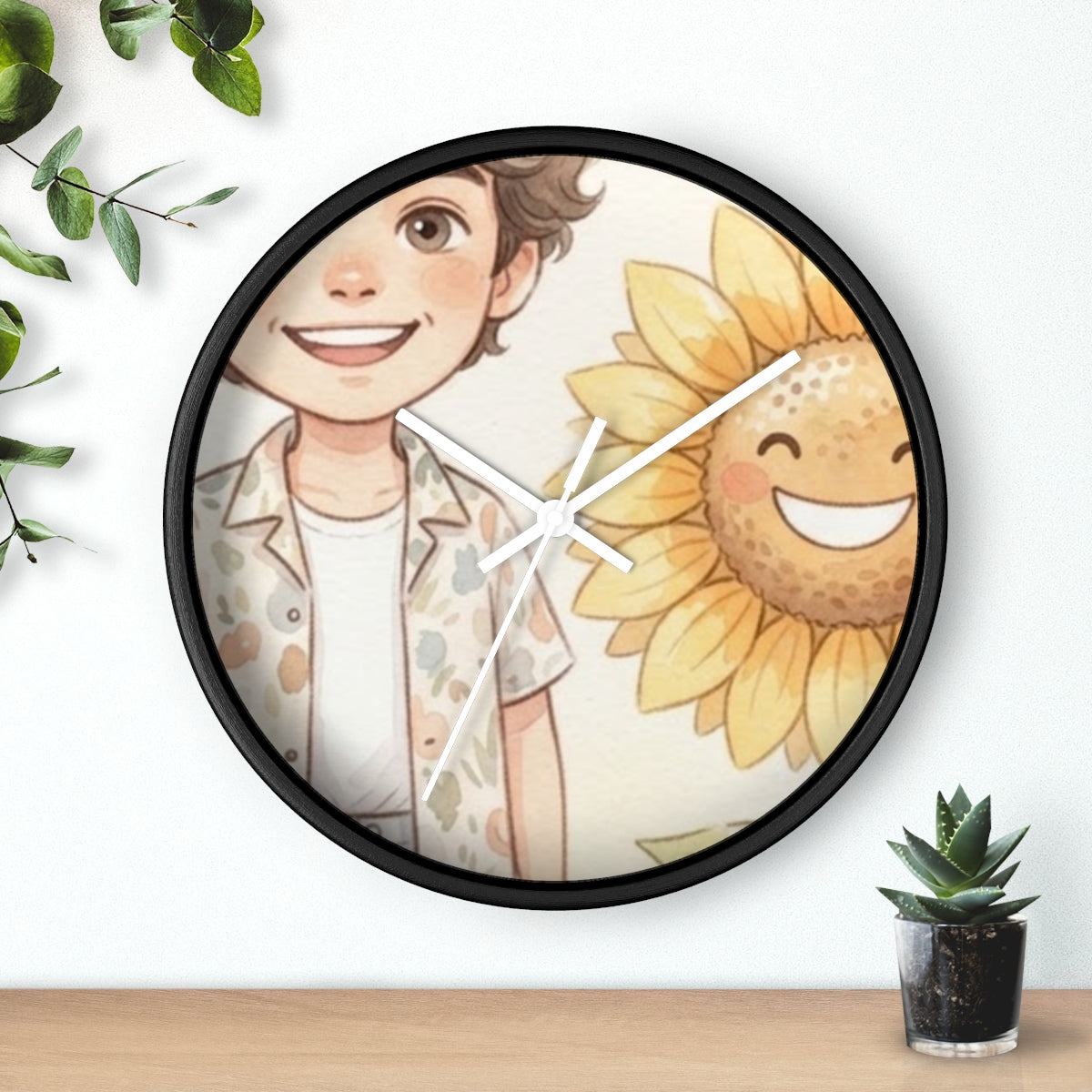 Wall Clock - Sunlit Garden Hours | Echovira Gallery