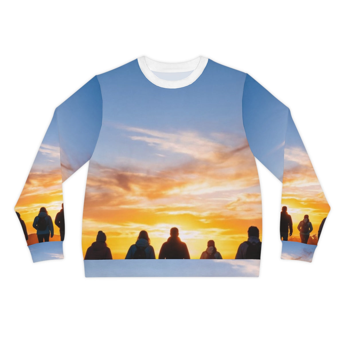 Men's Lightweight Sweatshirt - Sunset | Echovira Gallery