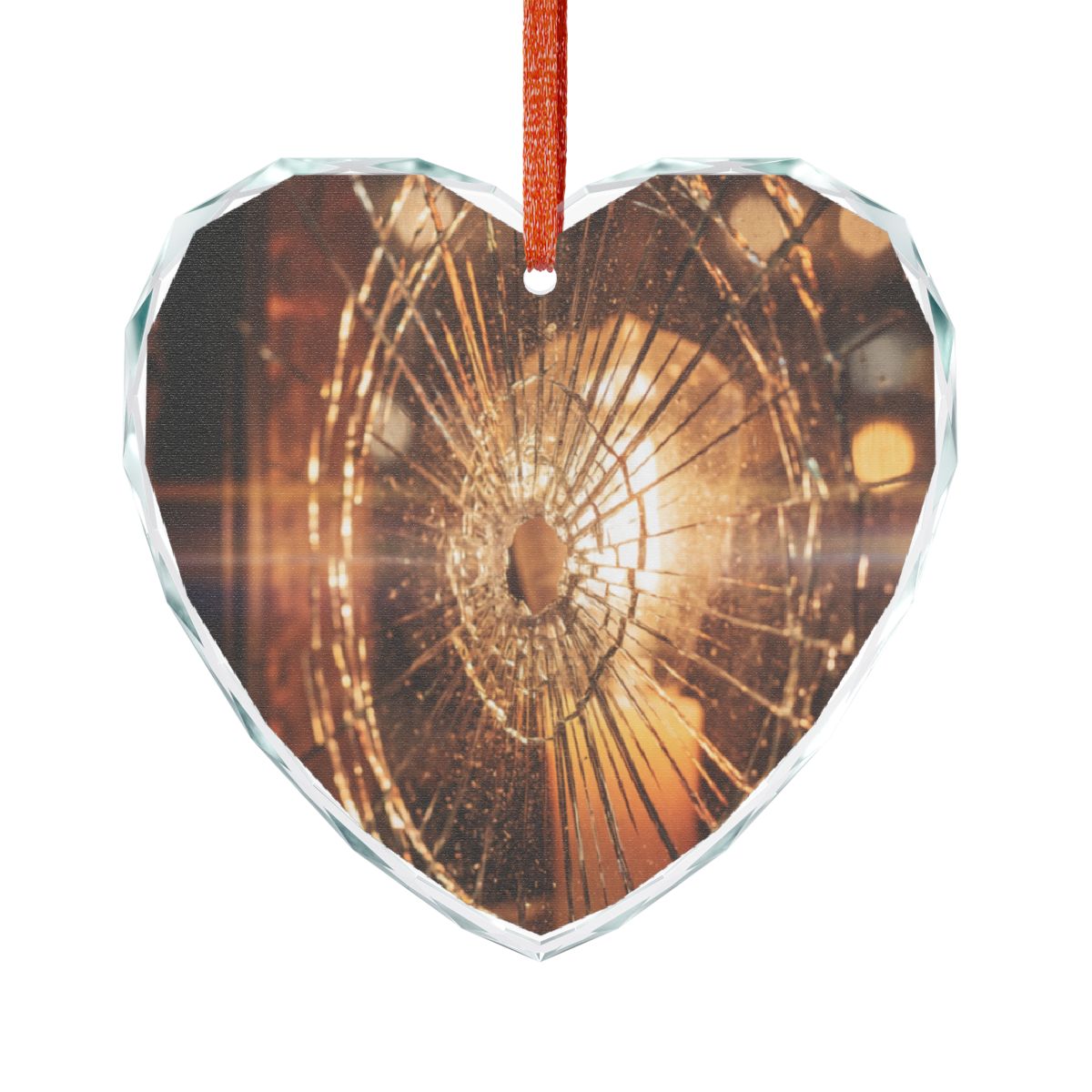 Crystal Glass Ornament - Shattered Light Moody Glass Art |...