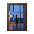 Framed Vertical Poster - Twilight Solitude — Walnut (11×14...
