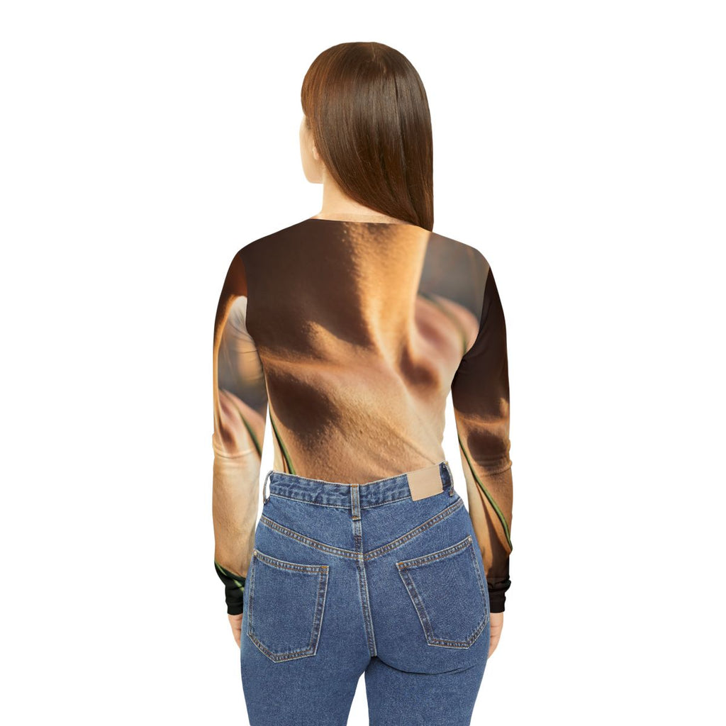 Women's Long Sleeve V-neck Shirt - Golden Hour V-neck Shirt...