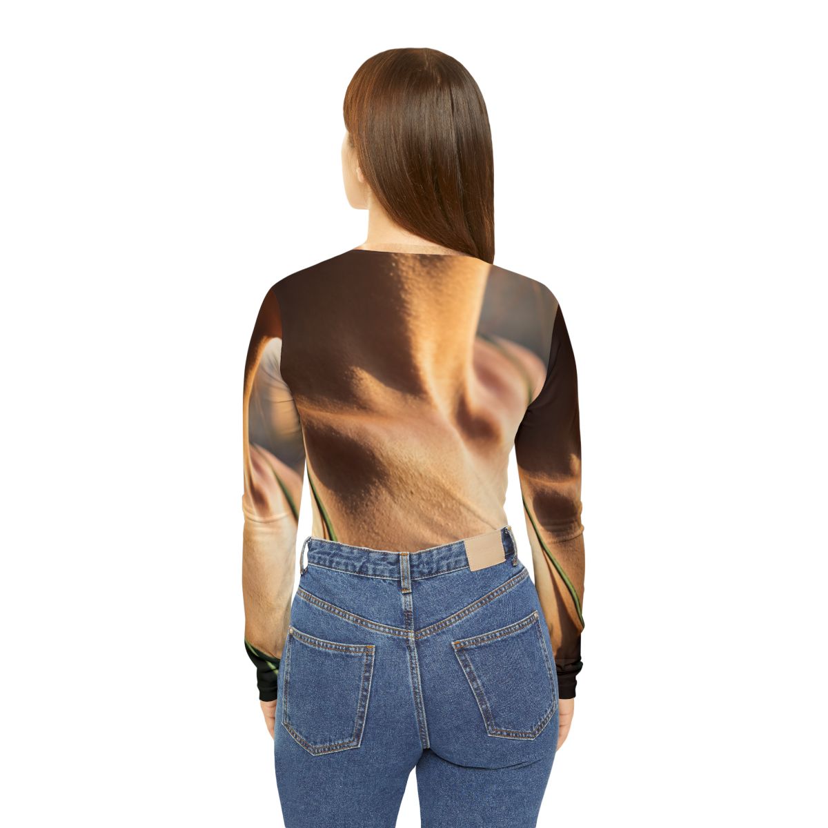 Women's Long Sleeve V-neck Shirt - Golden Hour V-neck Shirt...