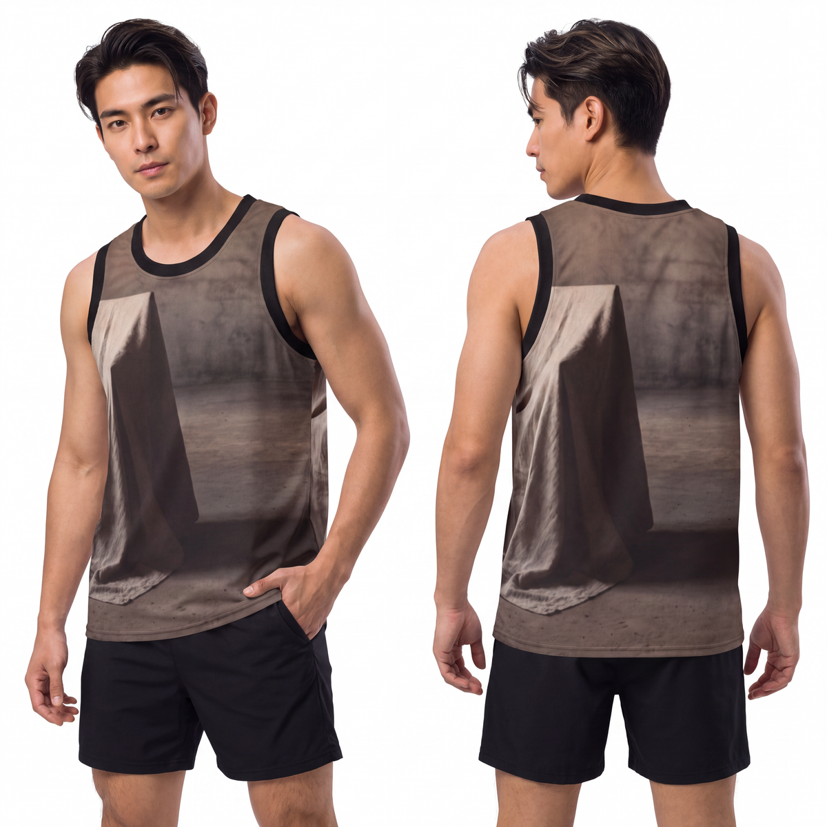 Men's Unisex Basketball Jersey - Silent Chamber Shadowed......