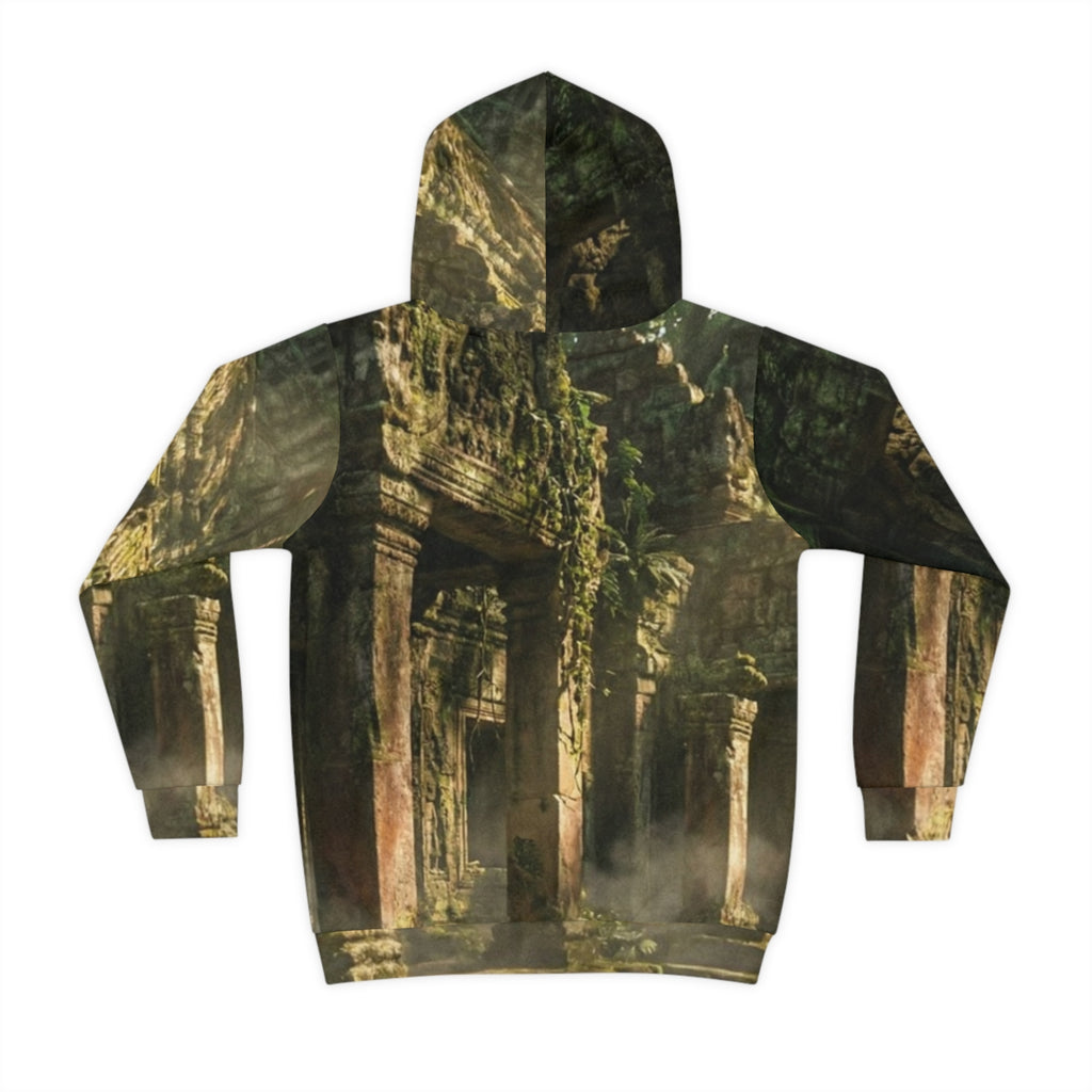 Children's Hoodie - Secret Jungle Temple | Echovira Gallery