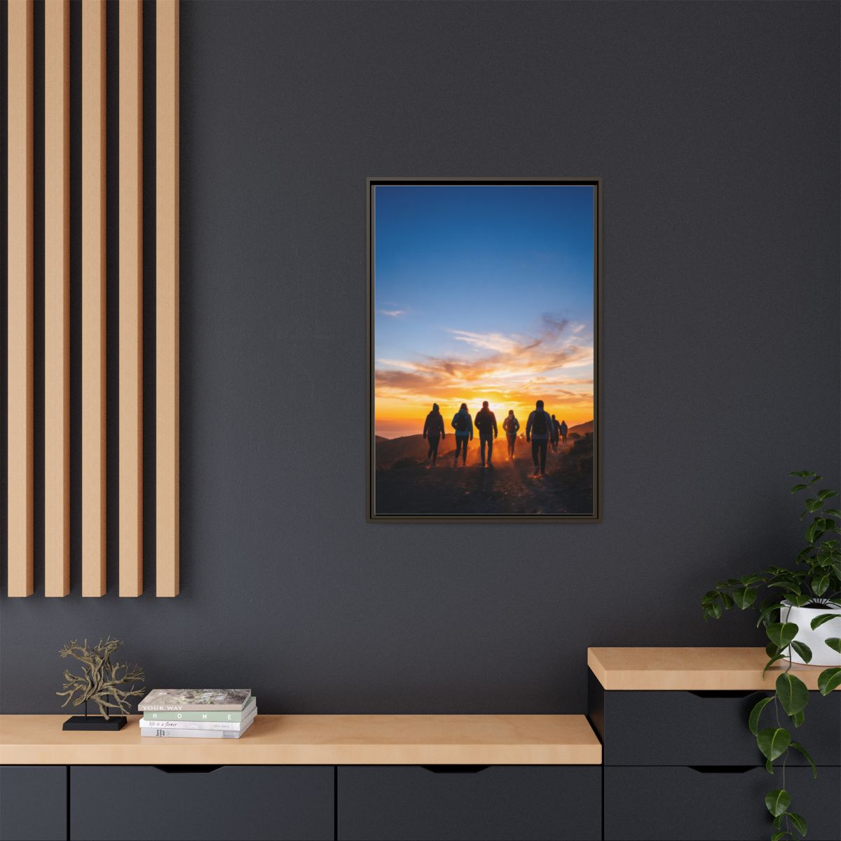 Matte Canvas, Framed - Epic Dawn Trek