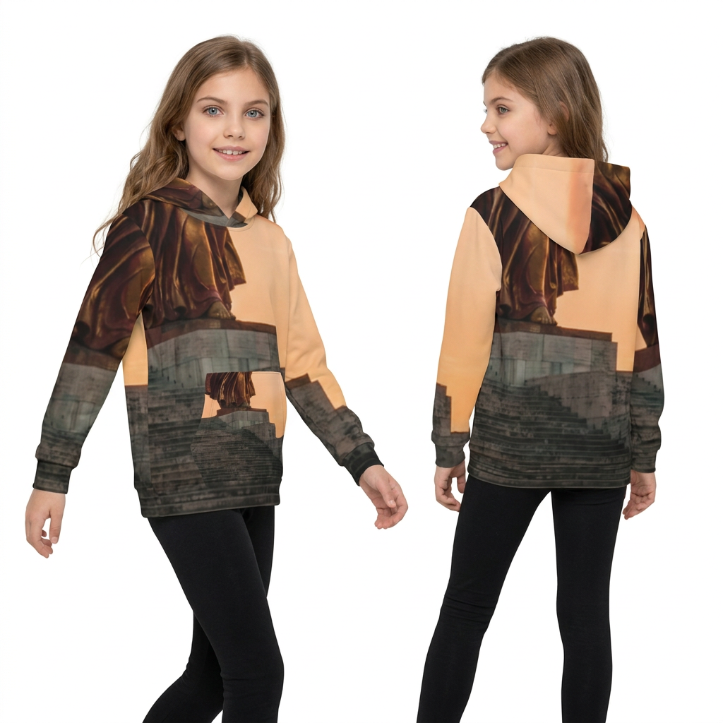 Kids Winged Victory Classical Monument Hoodie
