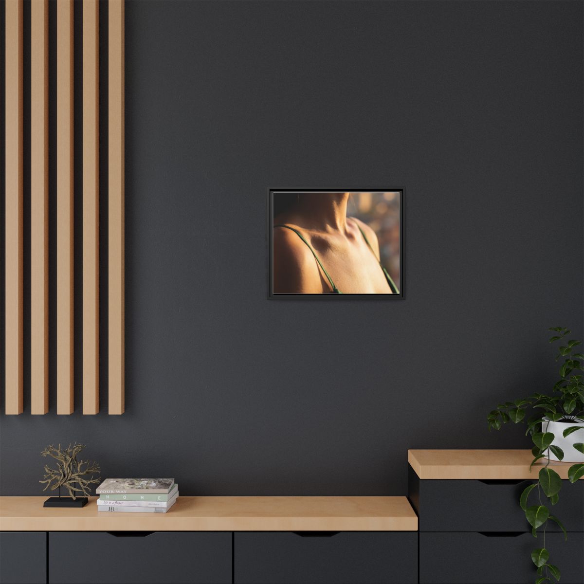 Matte Canvas Framed - Golden Hour Portrait — Black / 1.25"