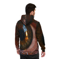 Men's Athletic Hoodie - Amber Iris Reflection Fine Art Print...