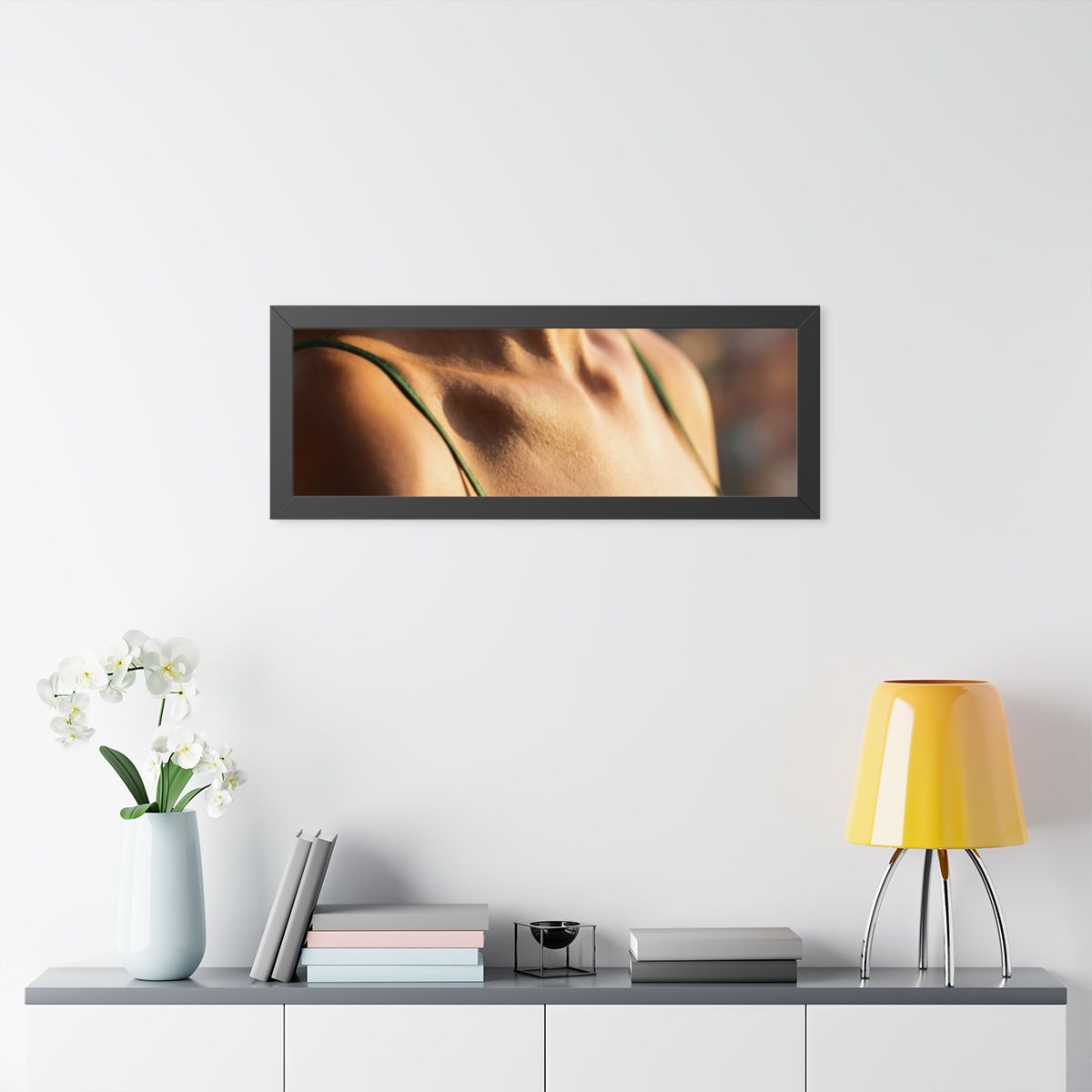 Framed Horizontal Poster - Golden Hour Glow - Minimalist......
