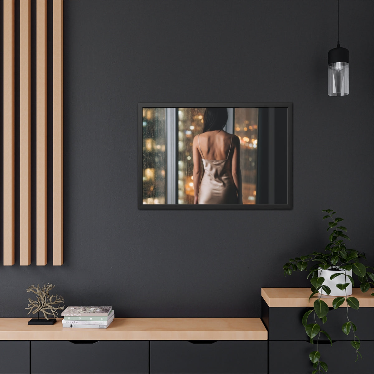 Framed Posters - Urban Solitude — Landscape