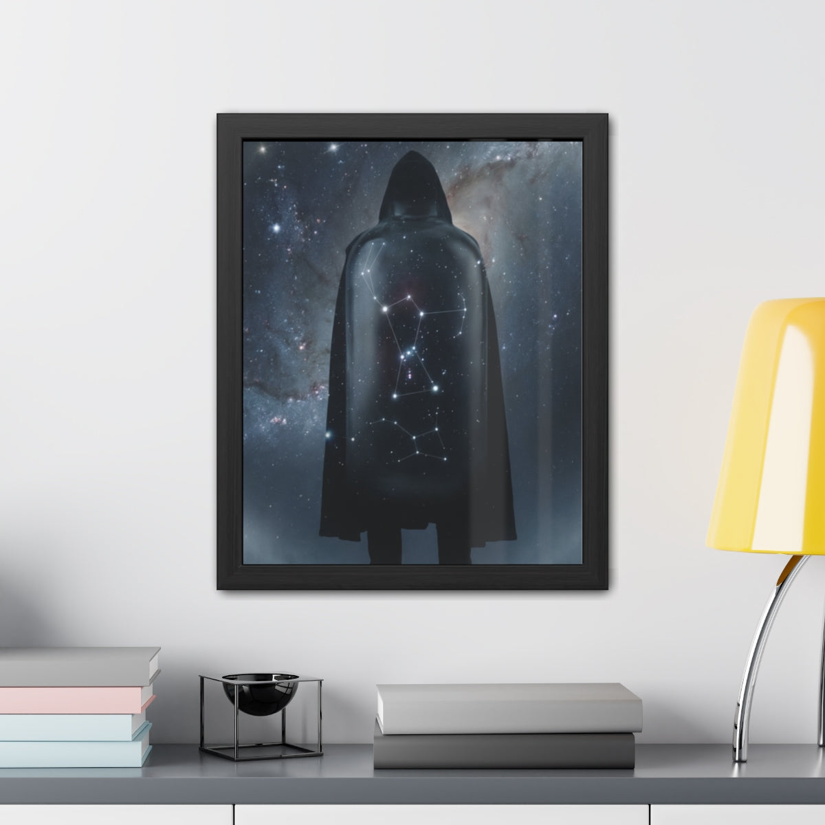 Framed Posters - Cosmic Sentinel Orion Constellation Art —...