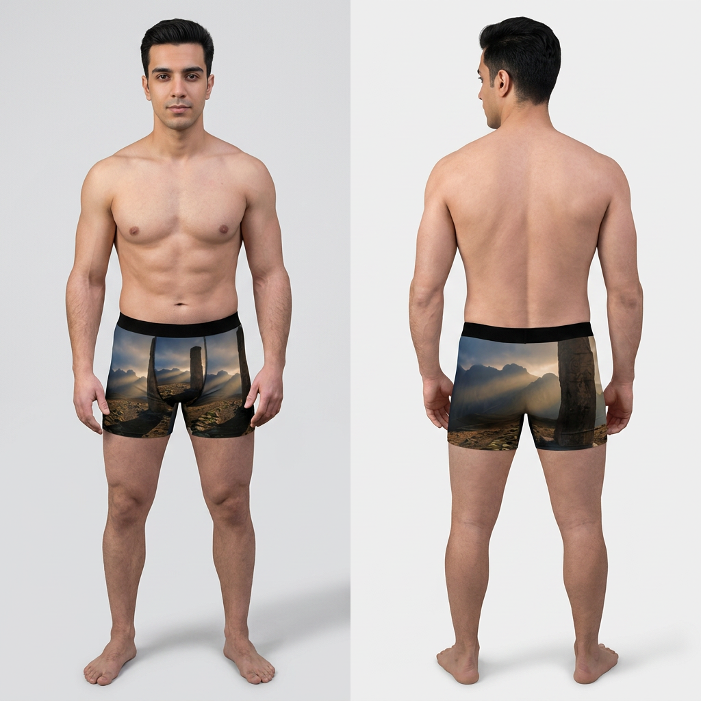 Men's Boxer Briefs - Mystic Peak