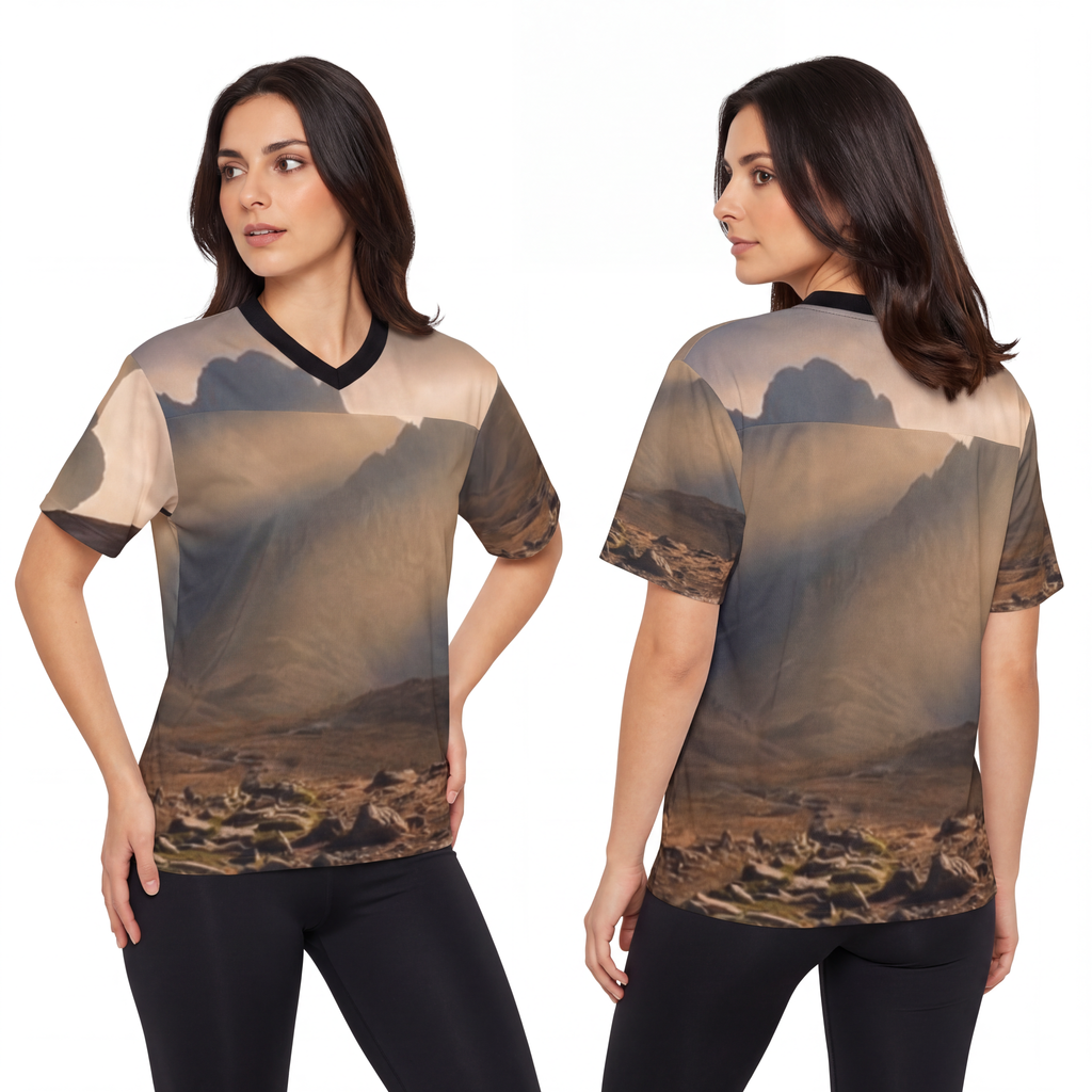 Unisex Football Jersey - Mystic Monolith Ancient Persian......