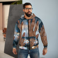 Men's Unisex Zip Hoodie Rainy City Window