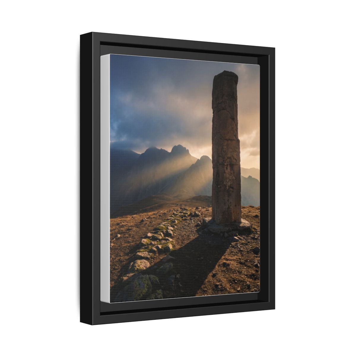 Framed Matte Canvas - Sun Peak