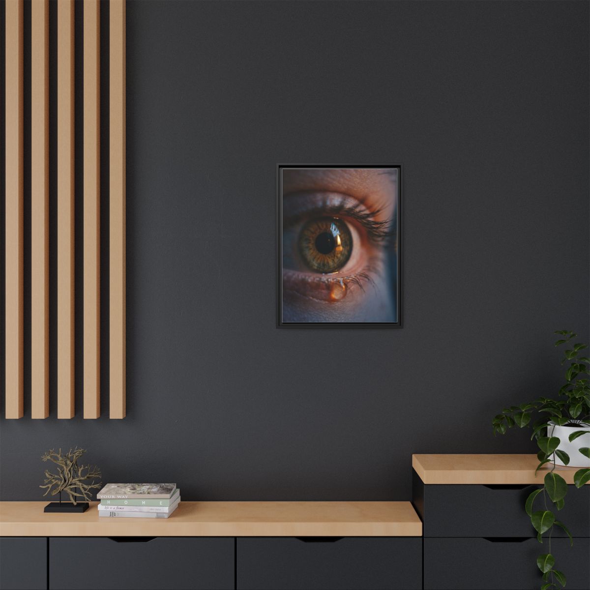 Framed Matte Canvas - Mystic Eye — Black / 1.25"