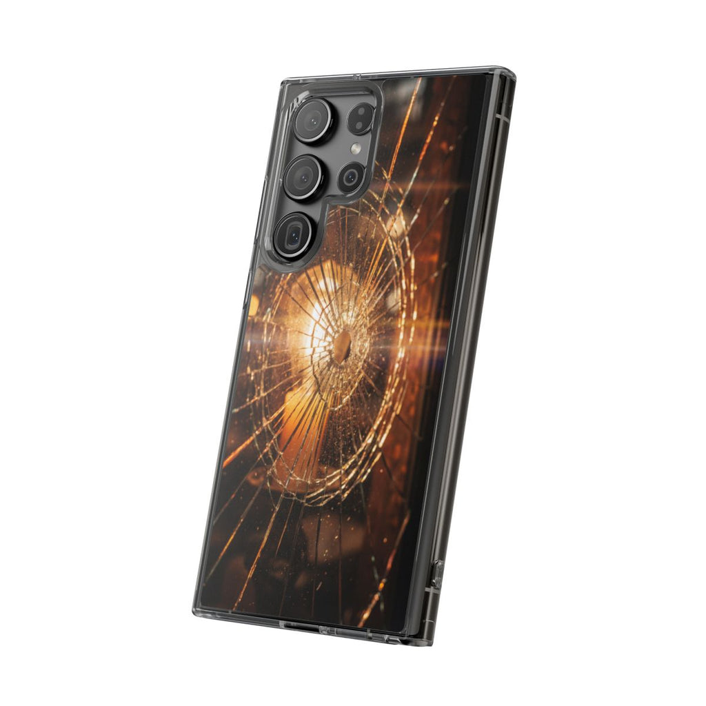 Clear Impact-Resistant Case - Fractured Glow
