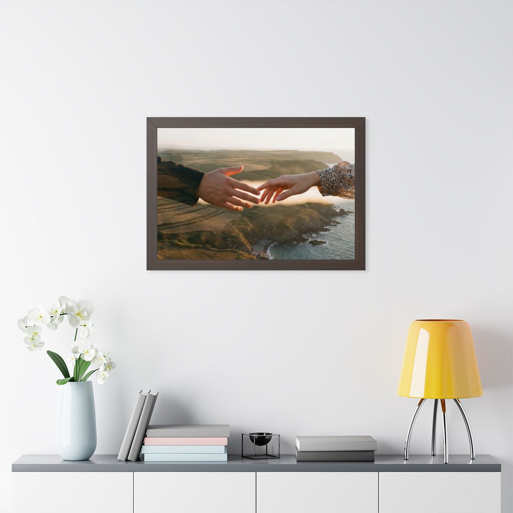Framed Horizontal Poster - The Infinite Touch | Ethereal......