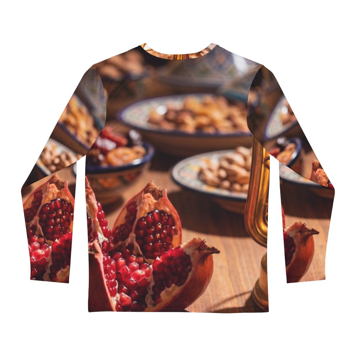 Men's Long Sleeve Shirt - Amber Feast | Echovira Gallery