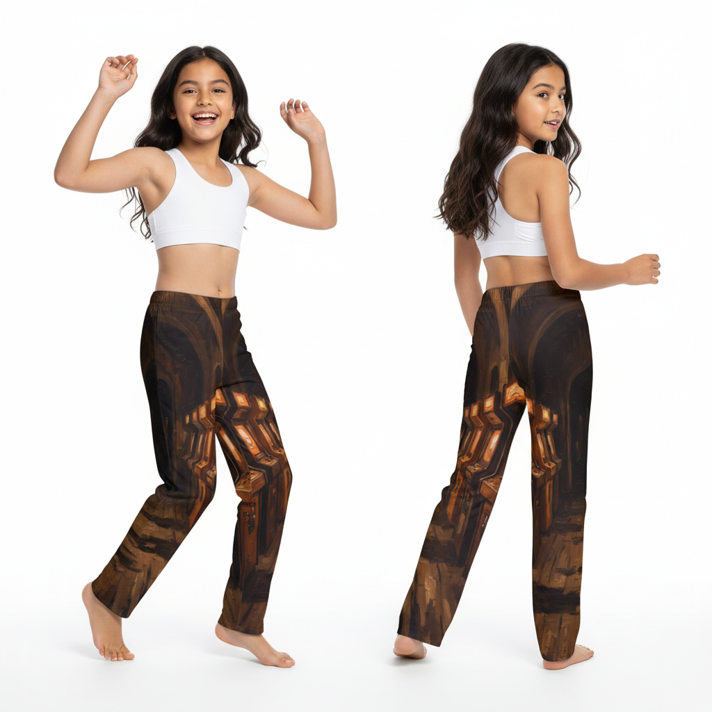 Kids Lounge Pants with Retro Arcade Art