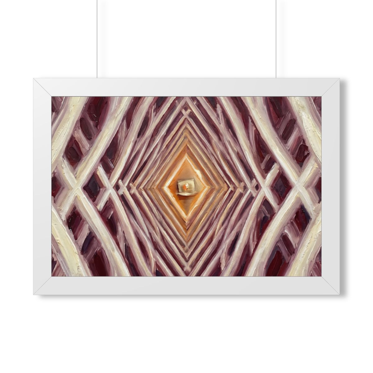 Framed Horizontal Poster - Infinite Arch — White (14×11... |...