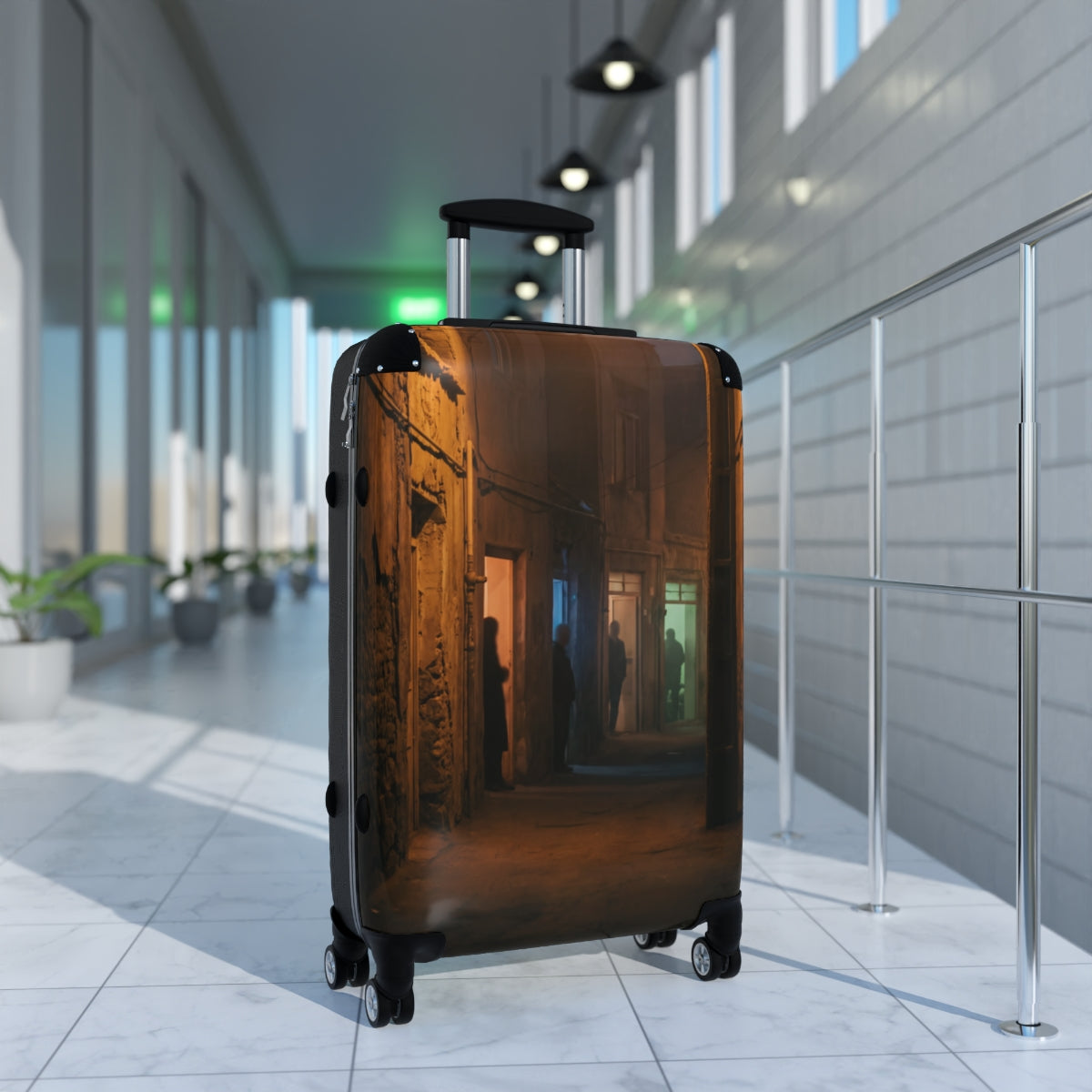 Suitcase - Midnight Shadows Alleyway | Echovira Gallery