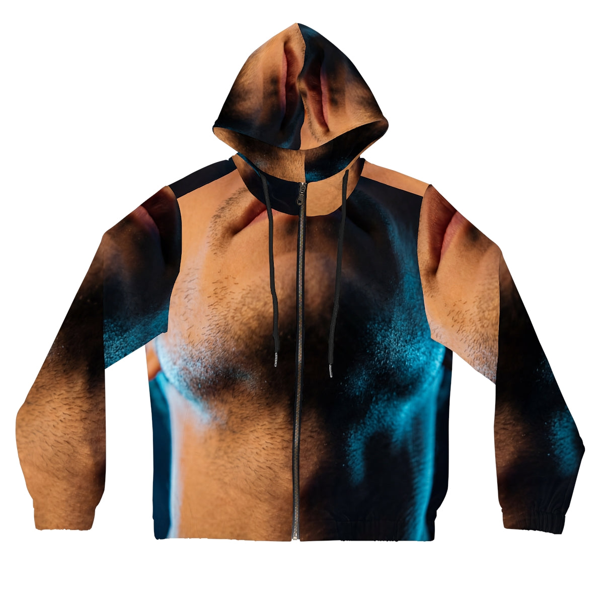 Women's Zip Hoodie - Neon Shadows