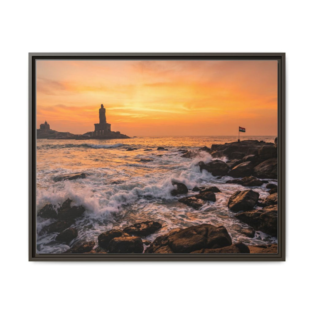 Framed Matte Canvas - Majestic Golden Coast