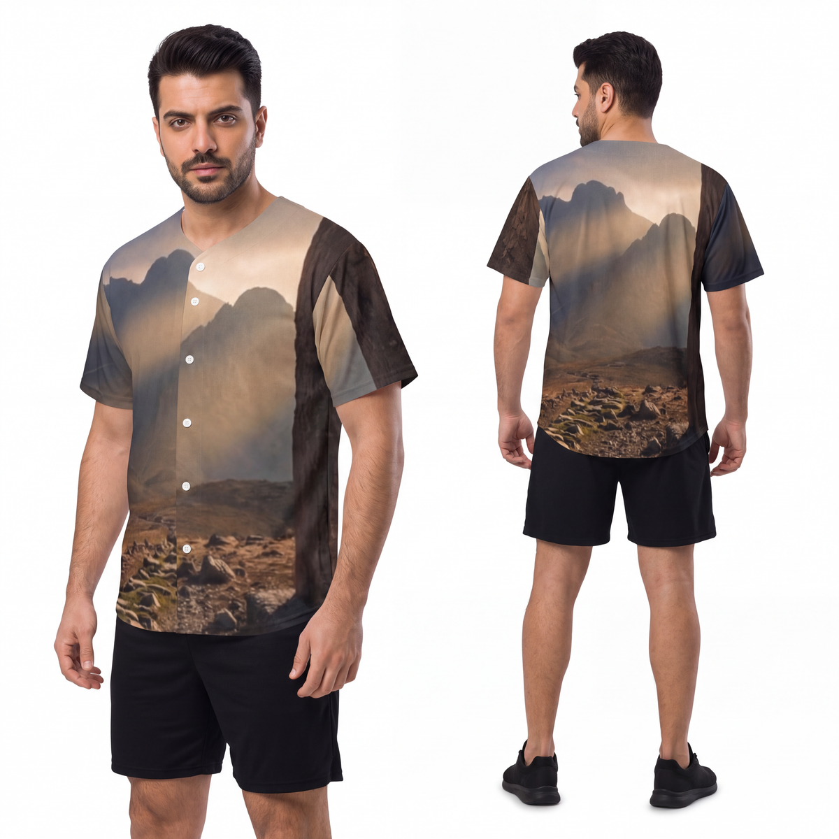 Men's Baseball Jersey - Mystic Monolith Ancient Persian... |...
