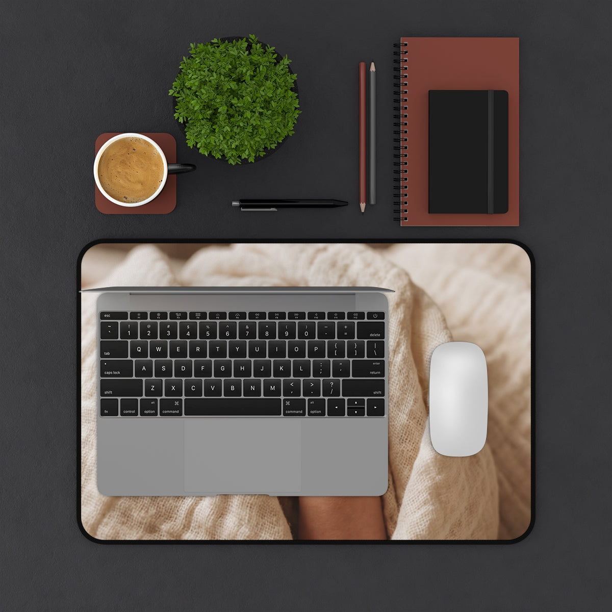 Desk Mat - Serene Minimalist Mood