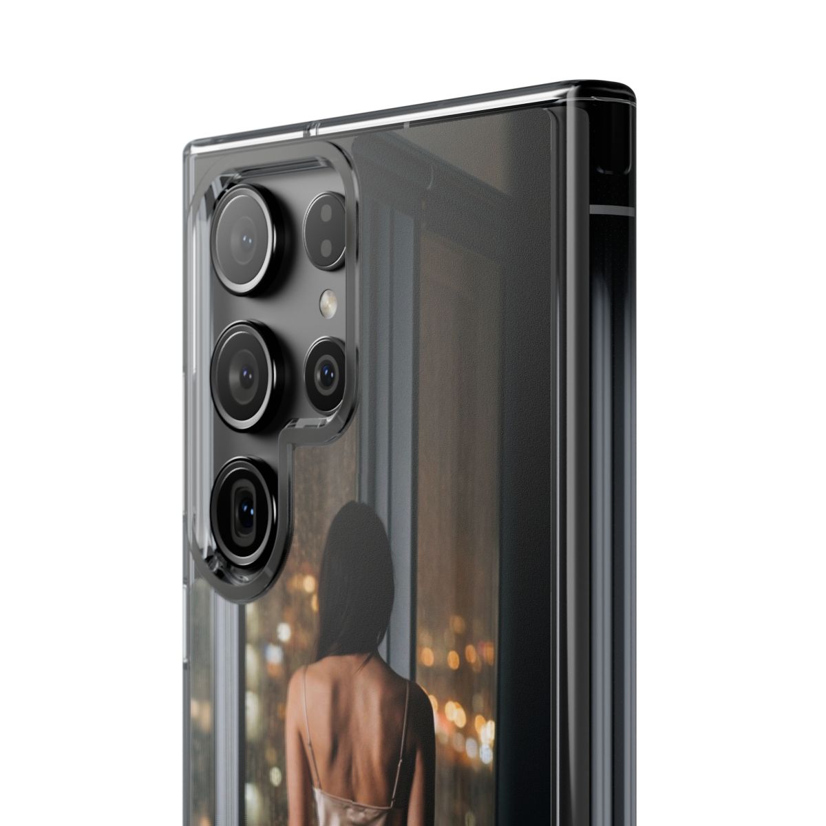 Clear Impact-Resistant Cases - Midnight Rain Clear Phone......