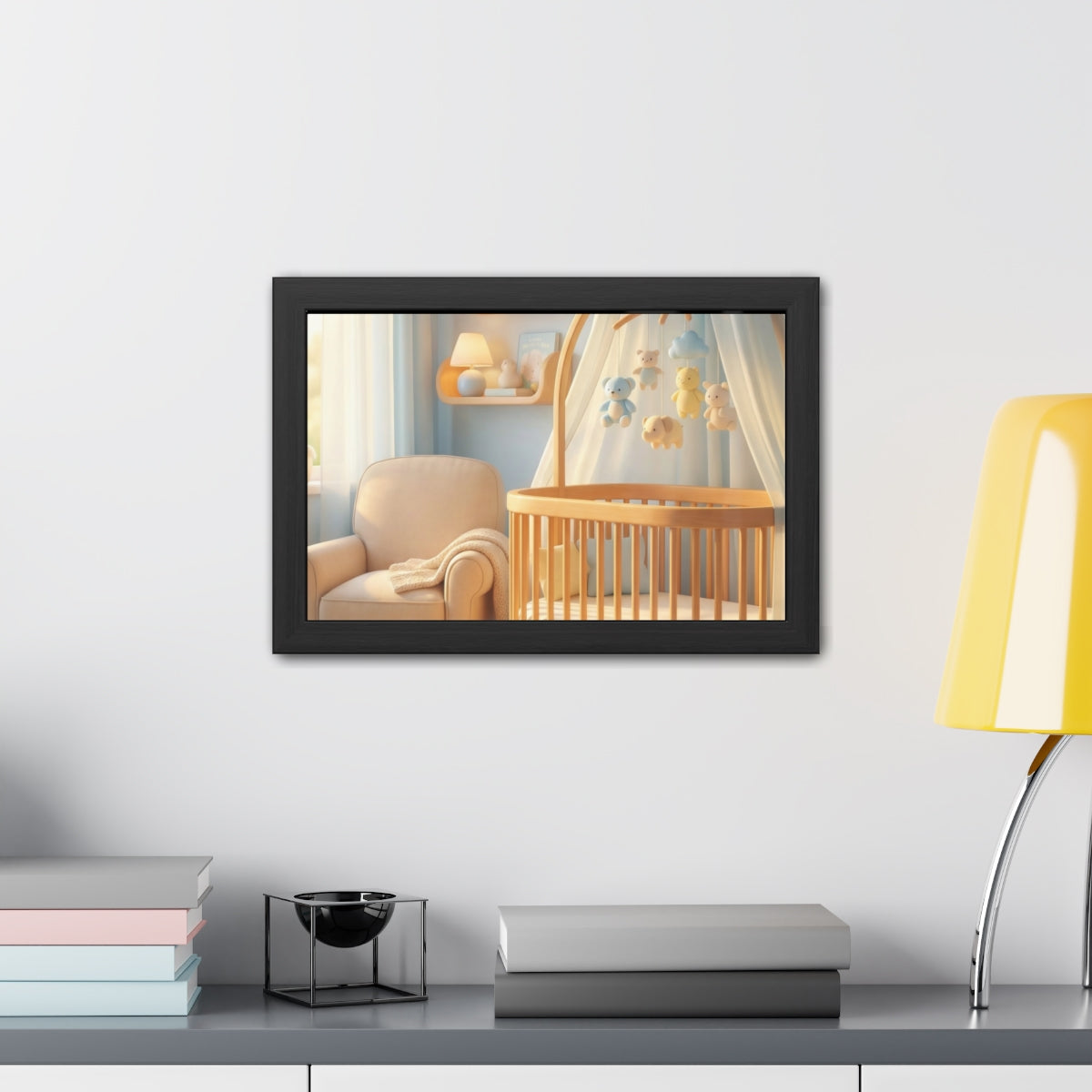 Framed Posters - Dreamy Serene Nursery Art — Landscape... |...
