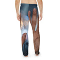 Men's Pajama Pants with Rainy Window City Art