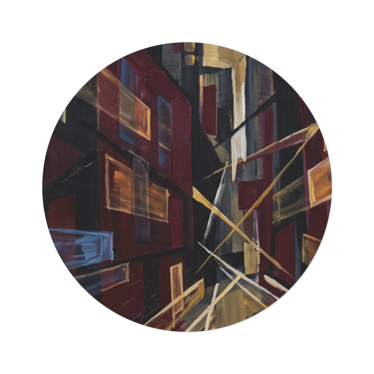 Round Rug - Urban Perspective | Echovira Gallery