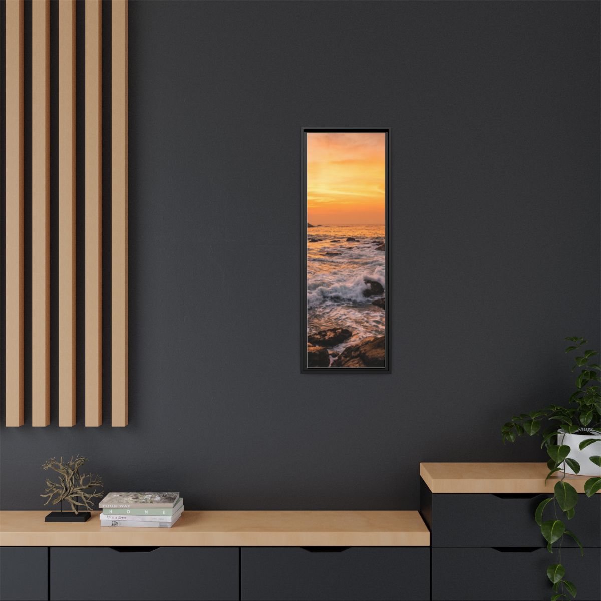 Framed Matte Canvas - Majestic Golden Coast