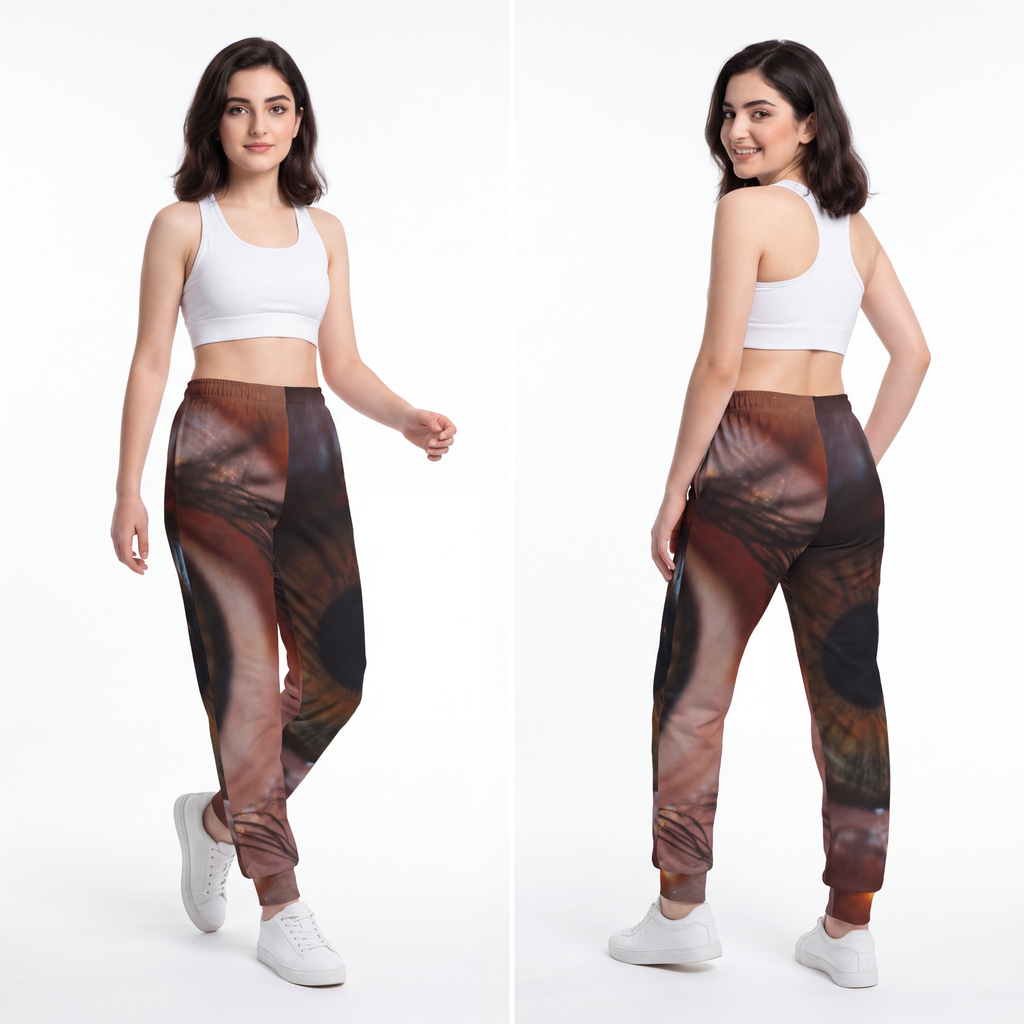 Youth Joggers - Amber Iris Reflection Fine Art Print |...