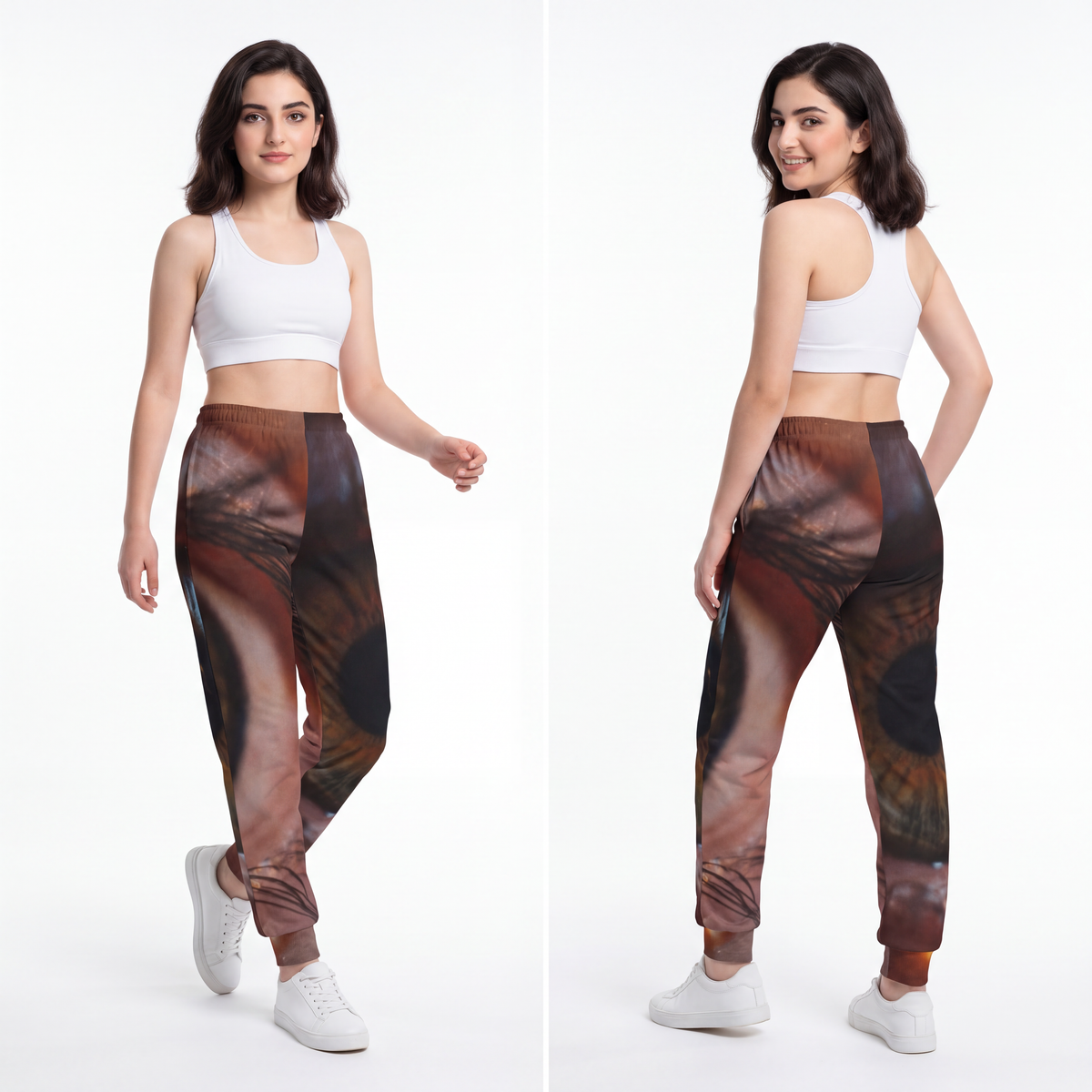 Youth Joggers - Amber Iris Reflection Fine Art Print |...