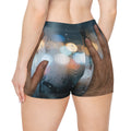 Women's Shorts with Rainy Night City Art