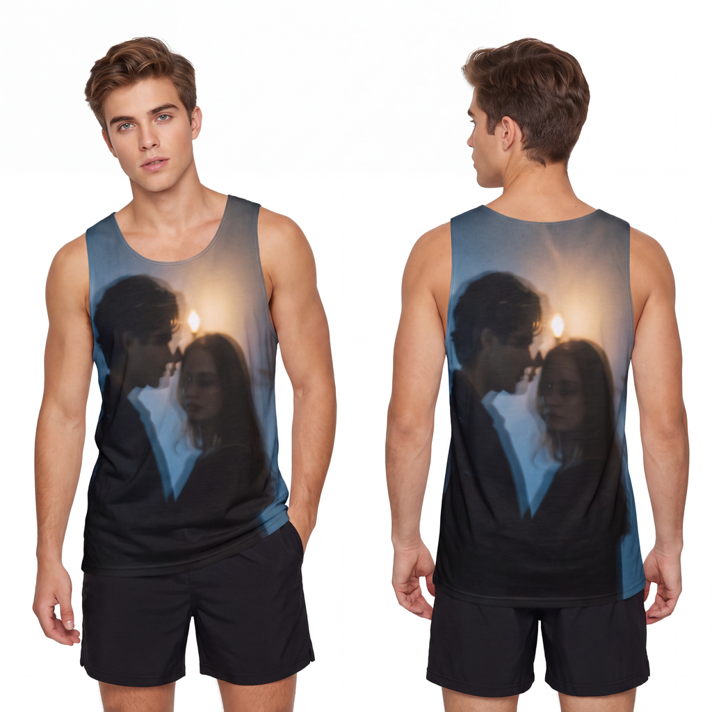 Men's Tank - Midnight Reflections - Moody Men's Gym Vest |...