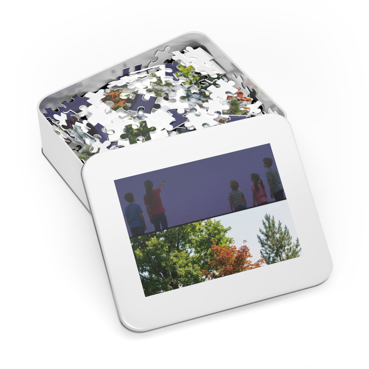 Jigsaw Puzzle with Tin - Starry Forest Magic