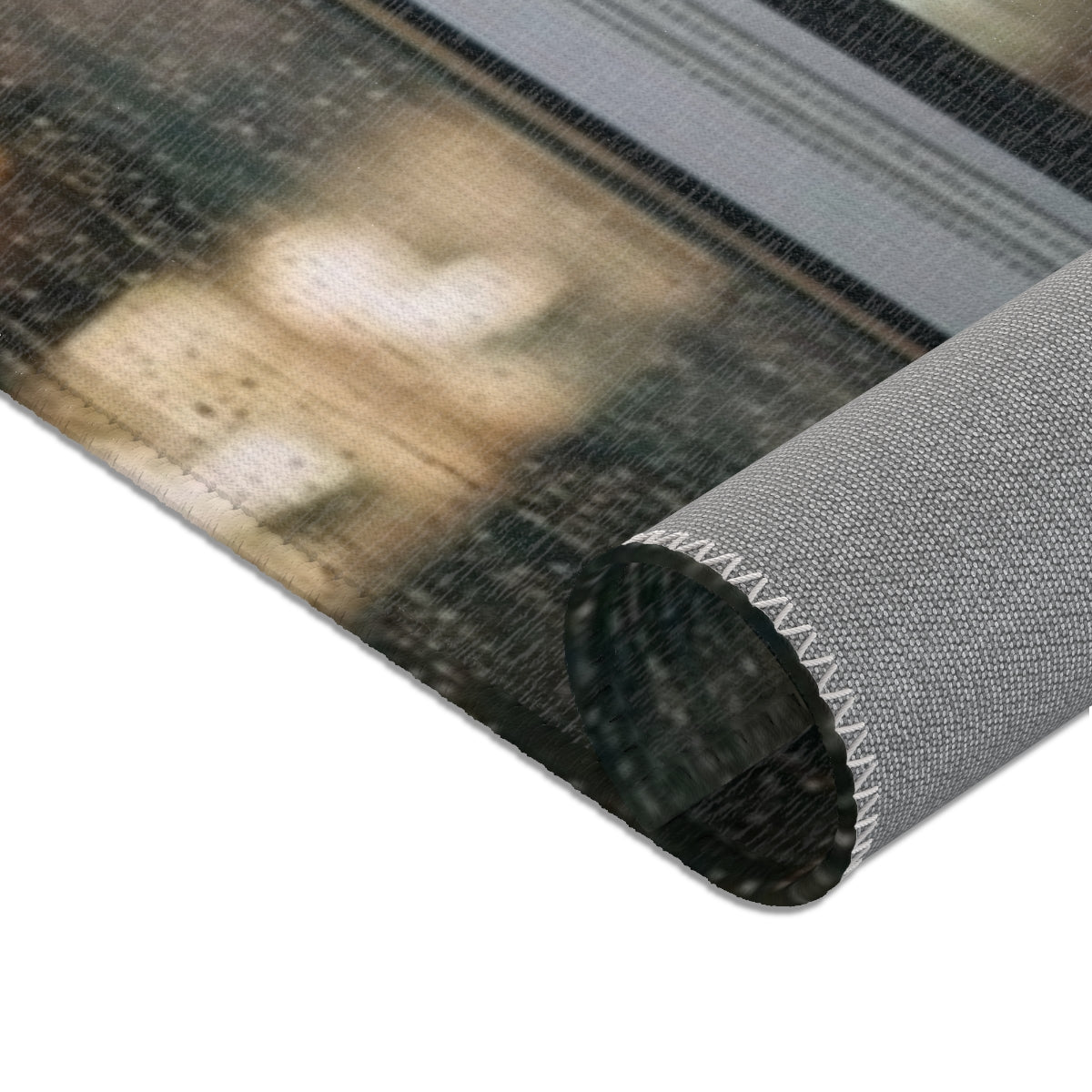 Area Rug - Shimmering City Midnight | Echovira Gallery
