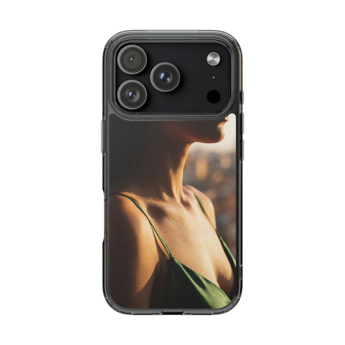 Clear Impact-Resistant Cases - Clear Phone Case - Emerald...