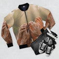 Men's Bomber Jacket - Golden Rays of Unity Wall Art |...