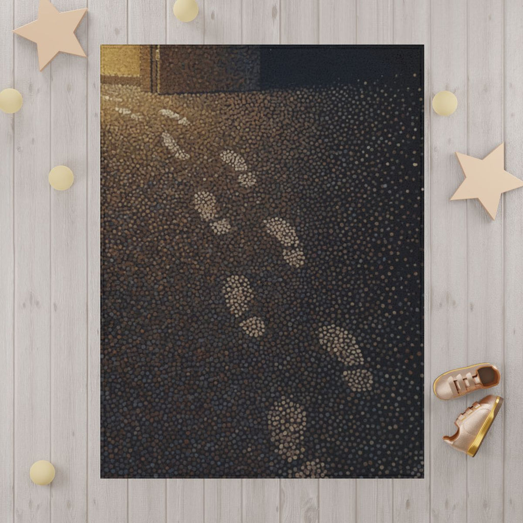 Toddler Blanket Glowing Footsteps Art