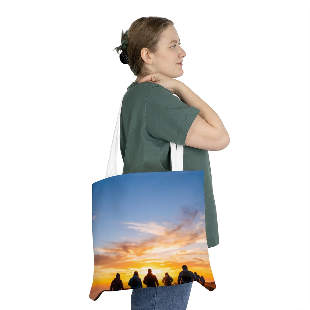 Schultertasche – Epischer Berg im Morgengrauen