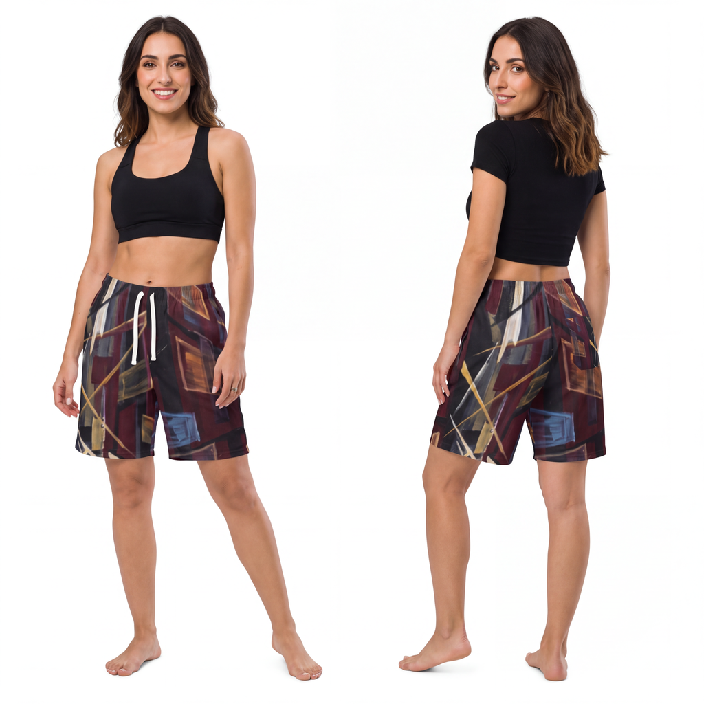 Athletic Long Shorts - Urban Perspective | Echovira Gallery