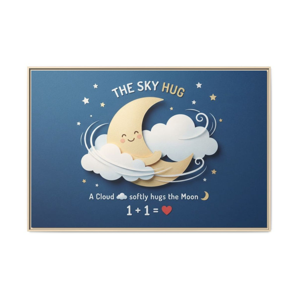 Matte Canvas Framed - The Sky Hug — Natural / 1.25" (10×8......