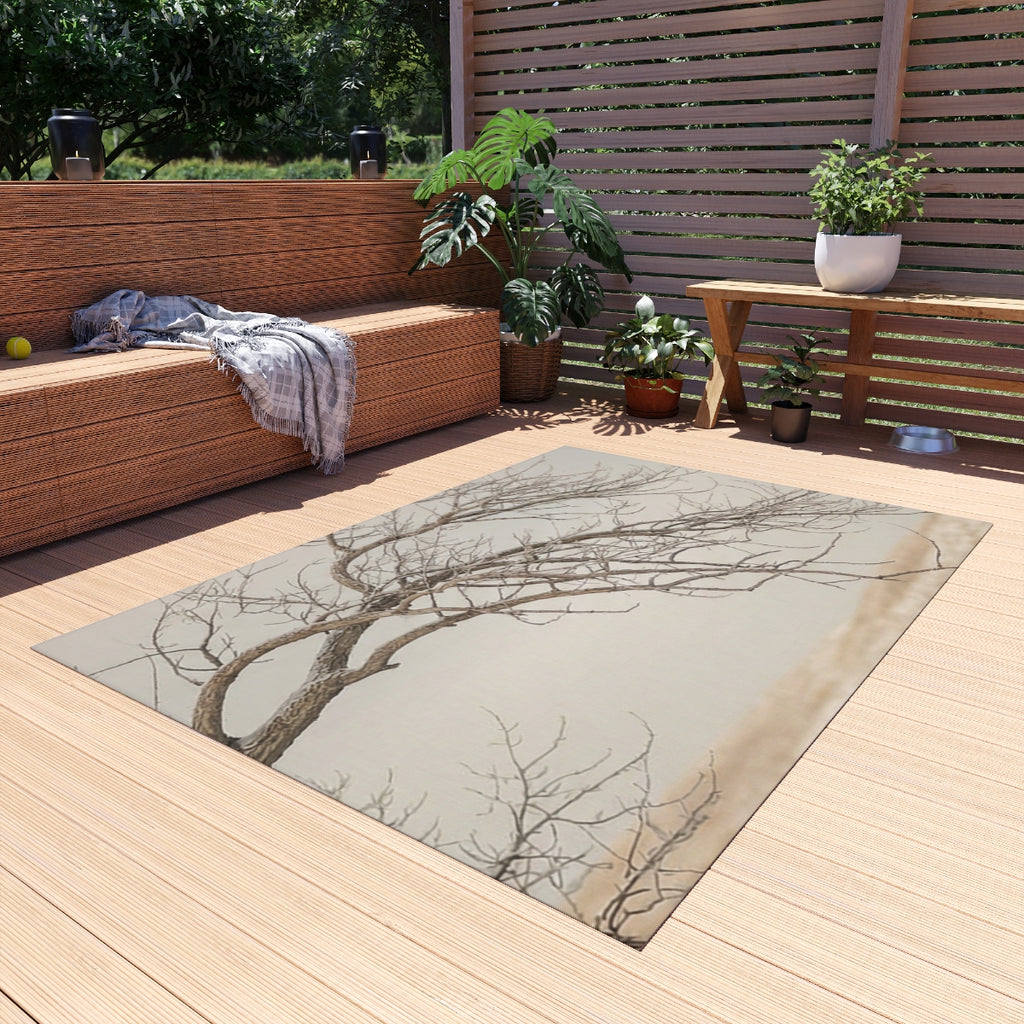 Outdoor Rug - Winter Branches Entry Mat | Echovira Gallery