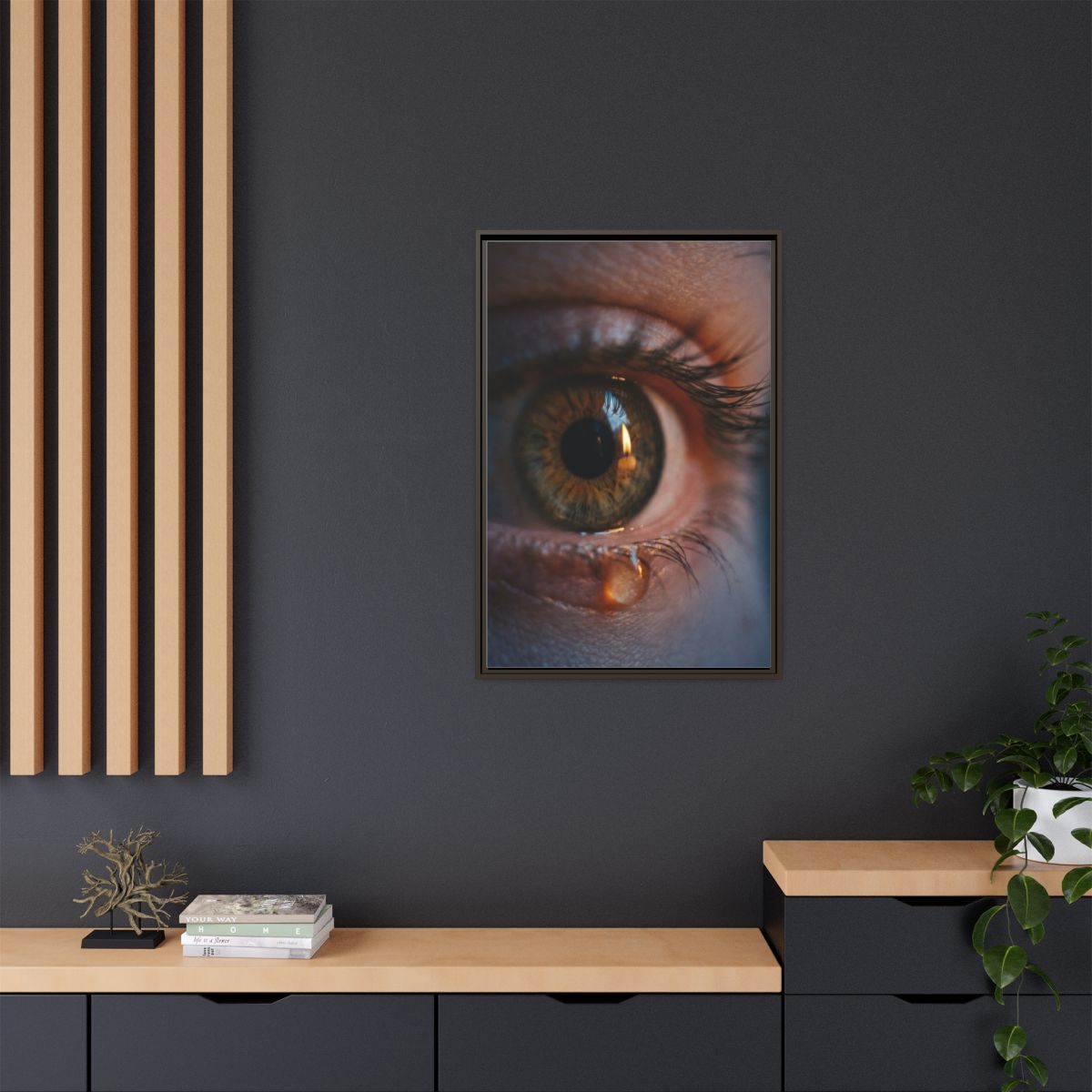 Matte Canvas, Framed - Luminous Tear