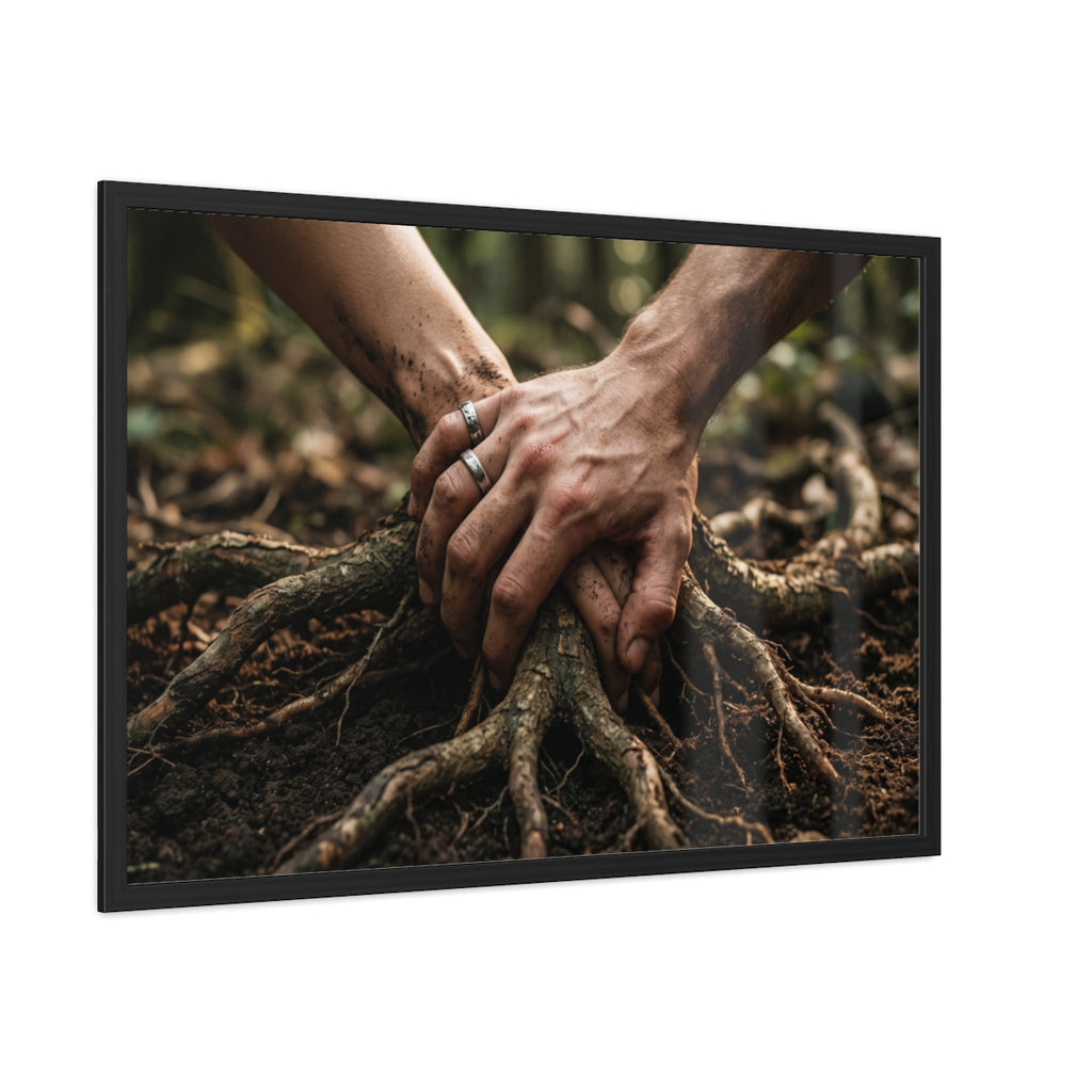 Forest Roots Landscape Framed Poster
